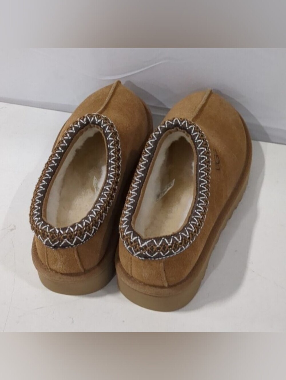 UGG™ Tasman Chestnut Slip-On Shearling Lined Slippers Size 7 New - Picture 6 of 12